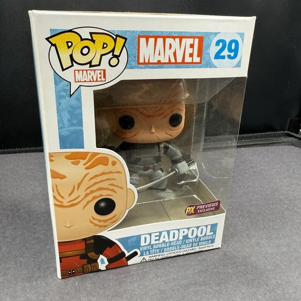 Funko Pop Deadpool Unmasked 29 PX Previews Exclusive X-Force Gray 2014 Protector